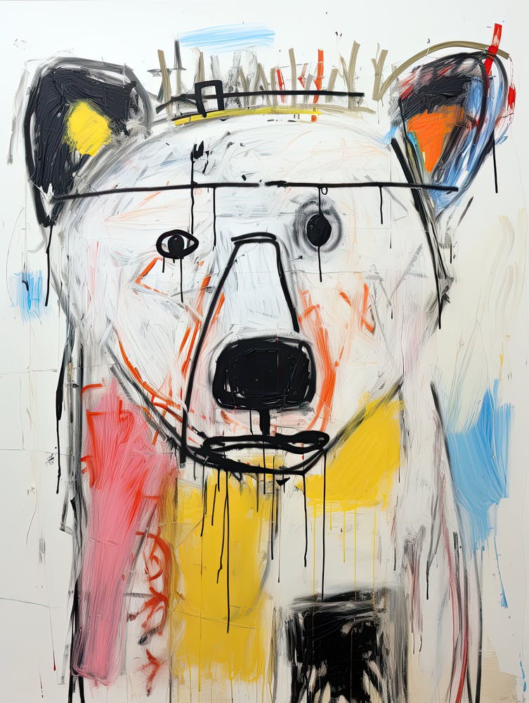 Bear 2 Basquiat style