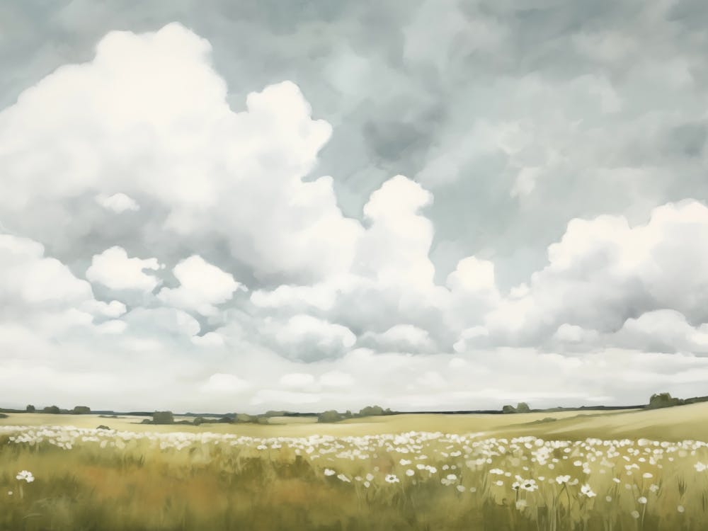 Field Of Dandelions