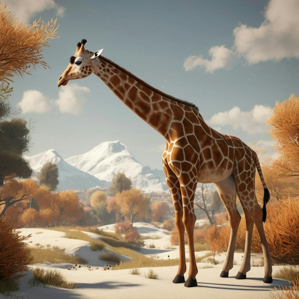 Default Default Retro Giraffe For Defferent Seasons Aestethic 1