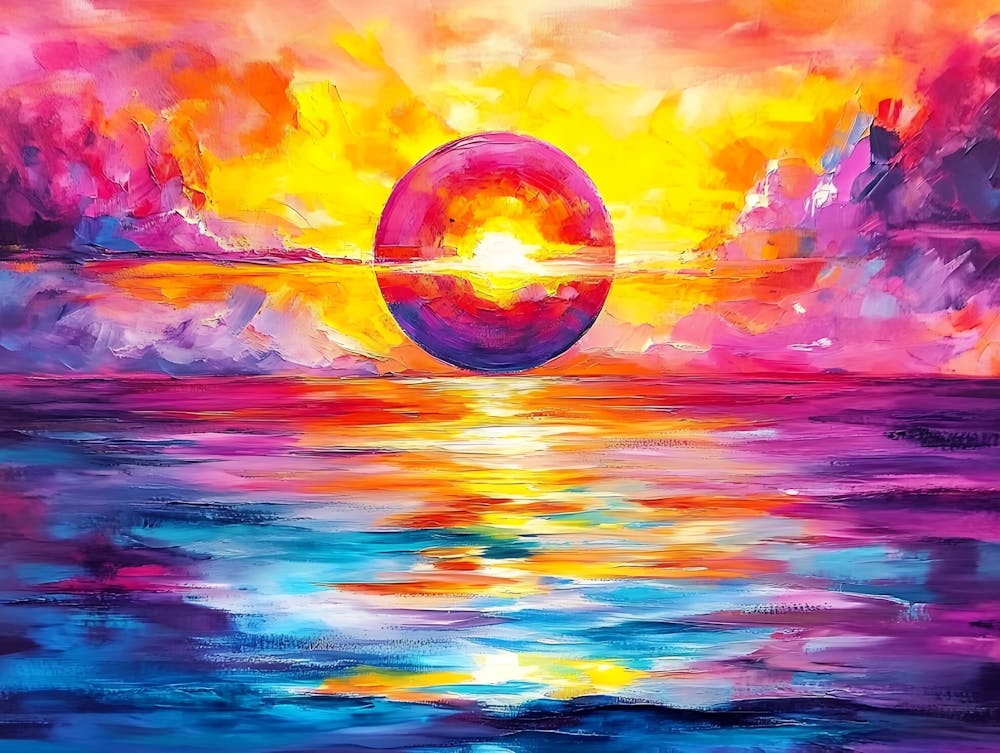 Sunset Over The Ocean 15
