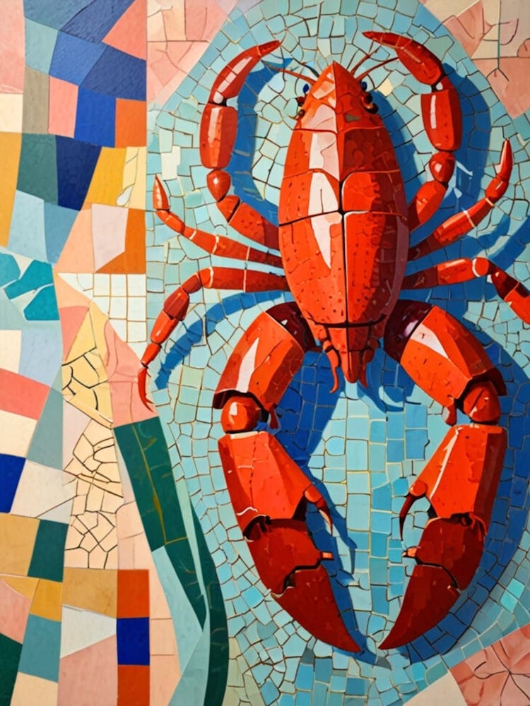 Lobster In Mosaic