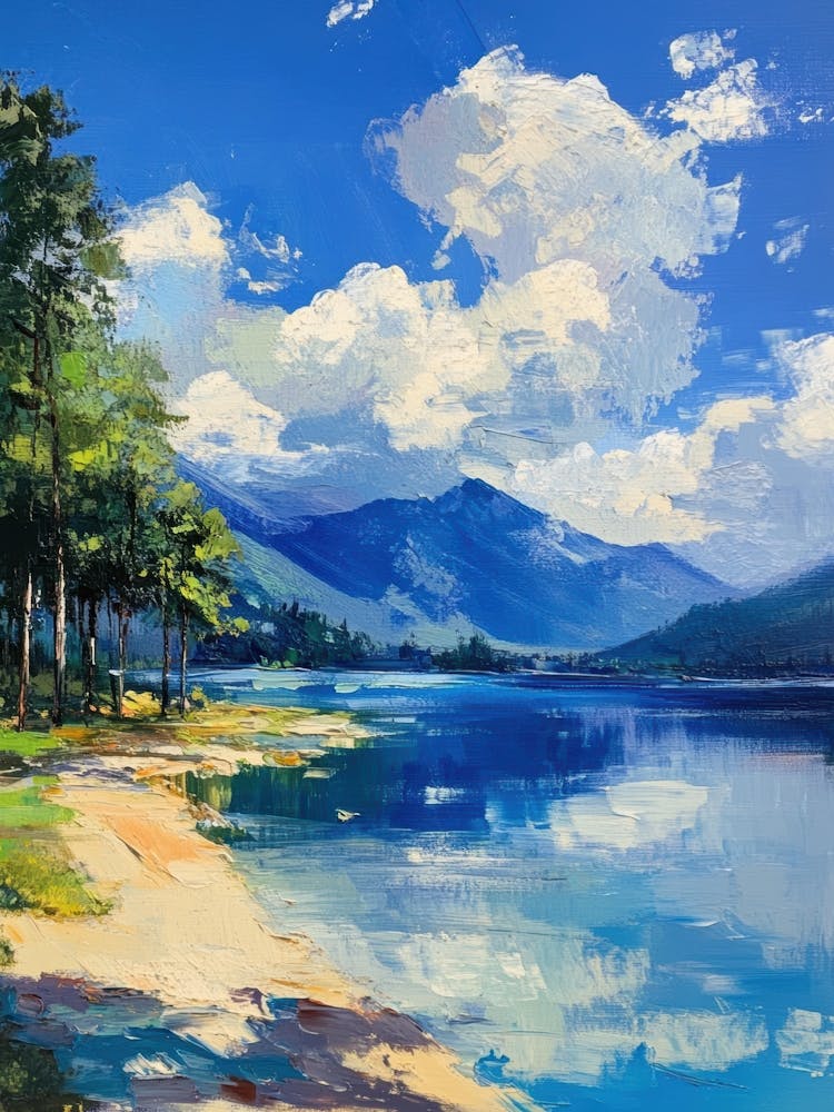 Lake By The Mountains