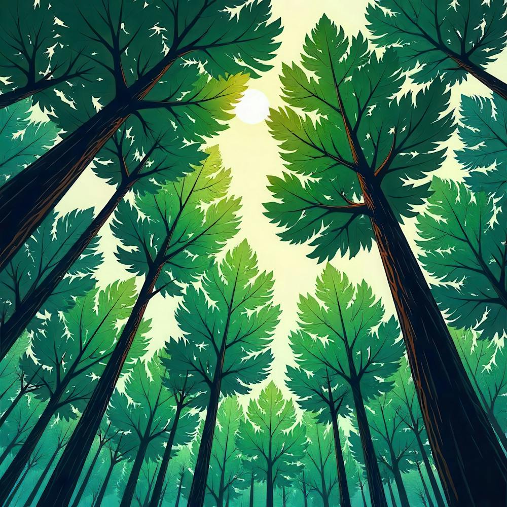 Illustration Of A Forest