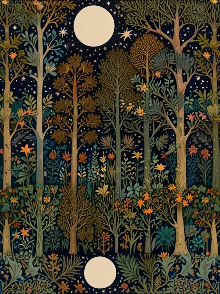 William Morris Forest At Night 36