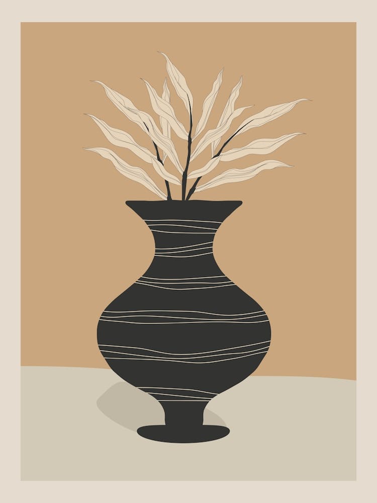 Minimalist Flowers In Vase 2