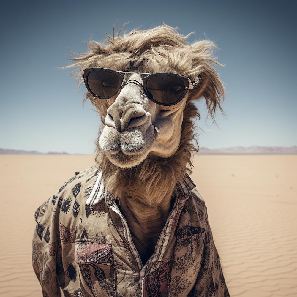 Camel In Sunglasses