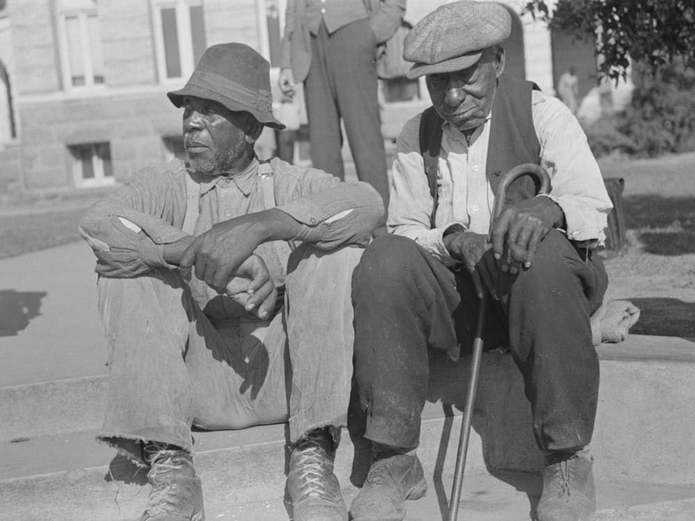 Old Men, Marshall, Texas By Russell Lee