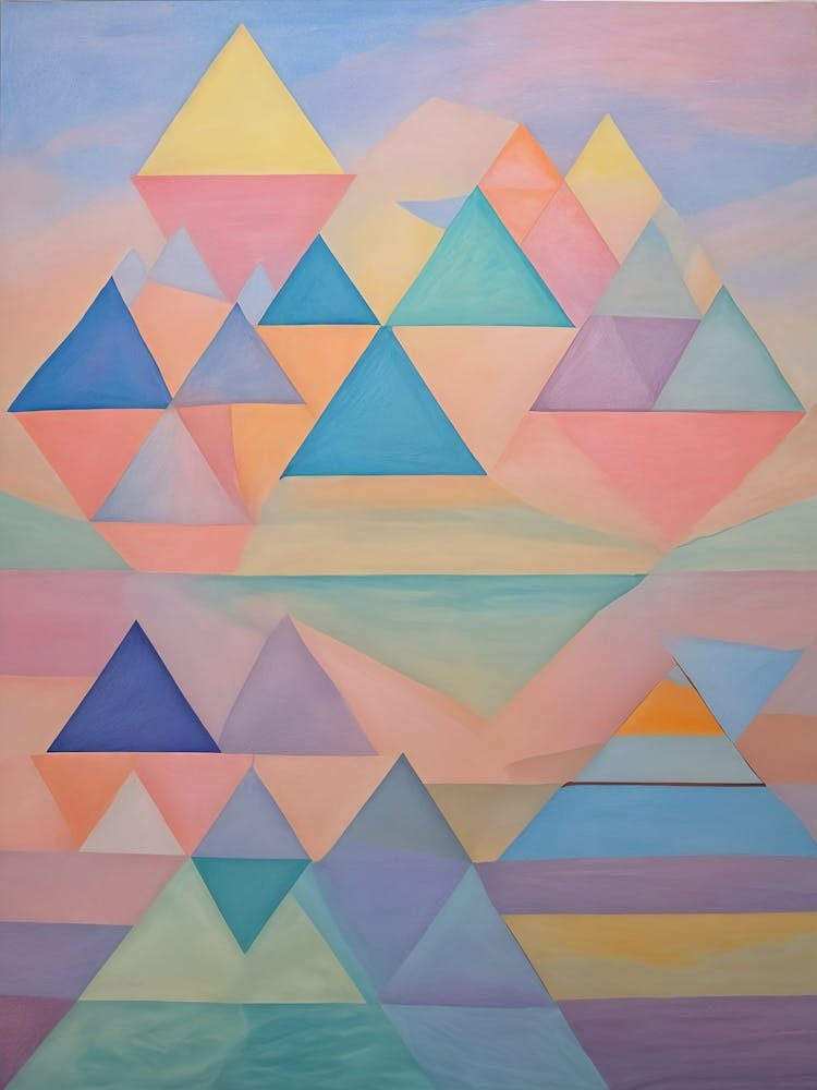 Triangles Abstraits Pastel no2