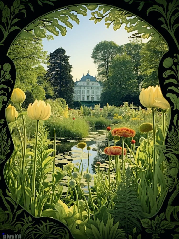 Nymphenburg Palace Gardens Germany Henri Rousseau Style 4