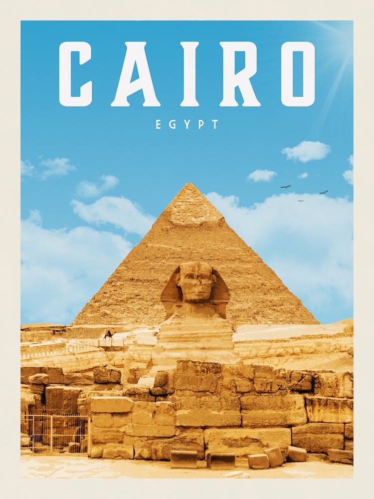 Cairo Egypt Travel Poster