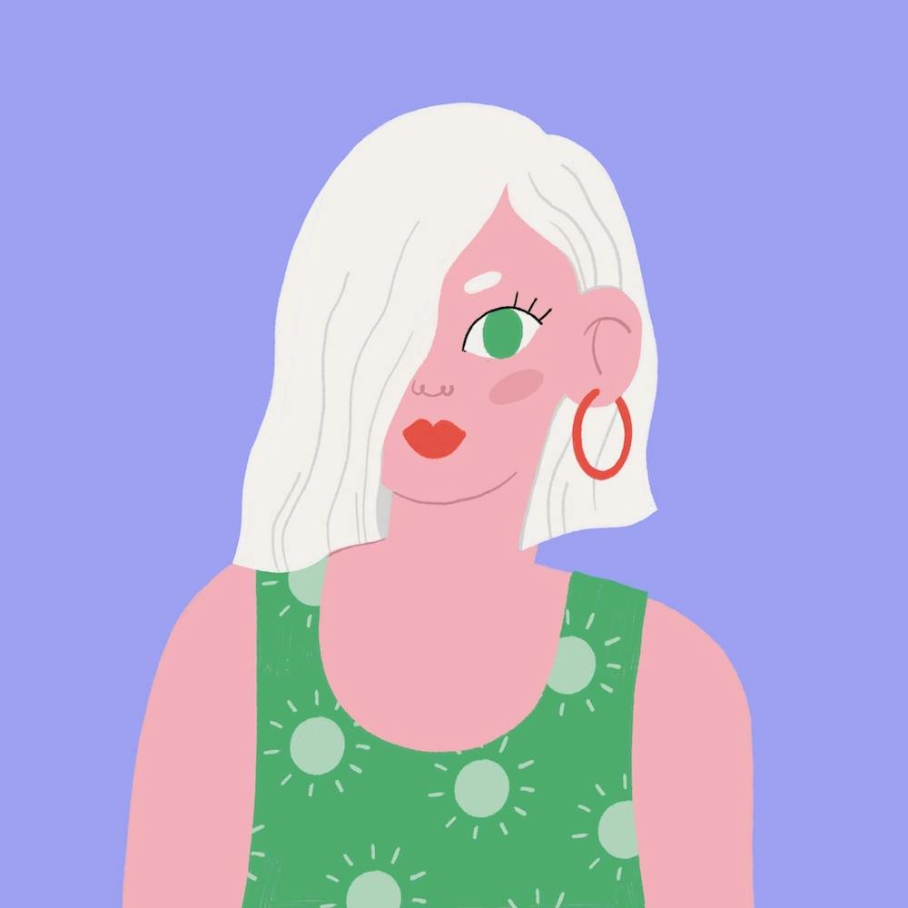 Portrait Of A Woman with Hoop Earrings