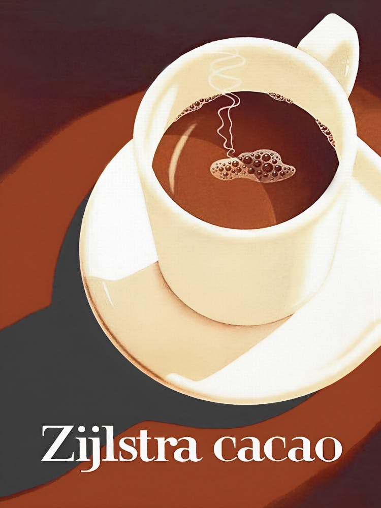 Hot Chocolate Vintage Advertisement Art