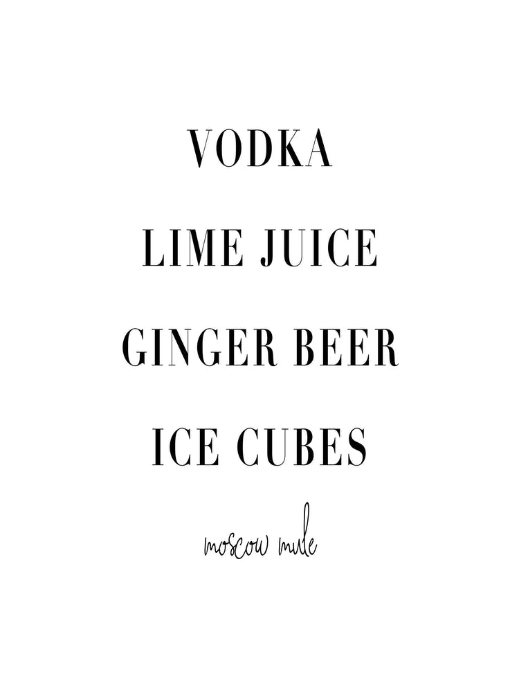 Moscow Mule Cocktail Recipe