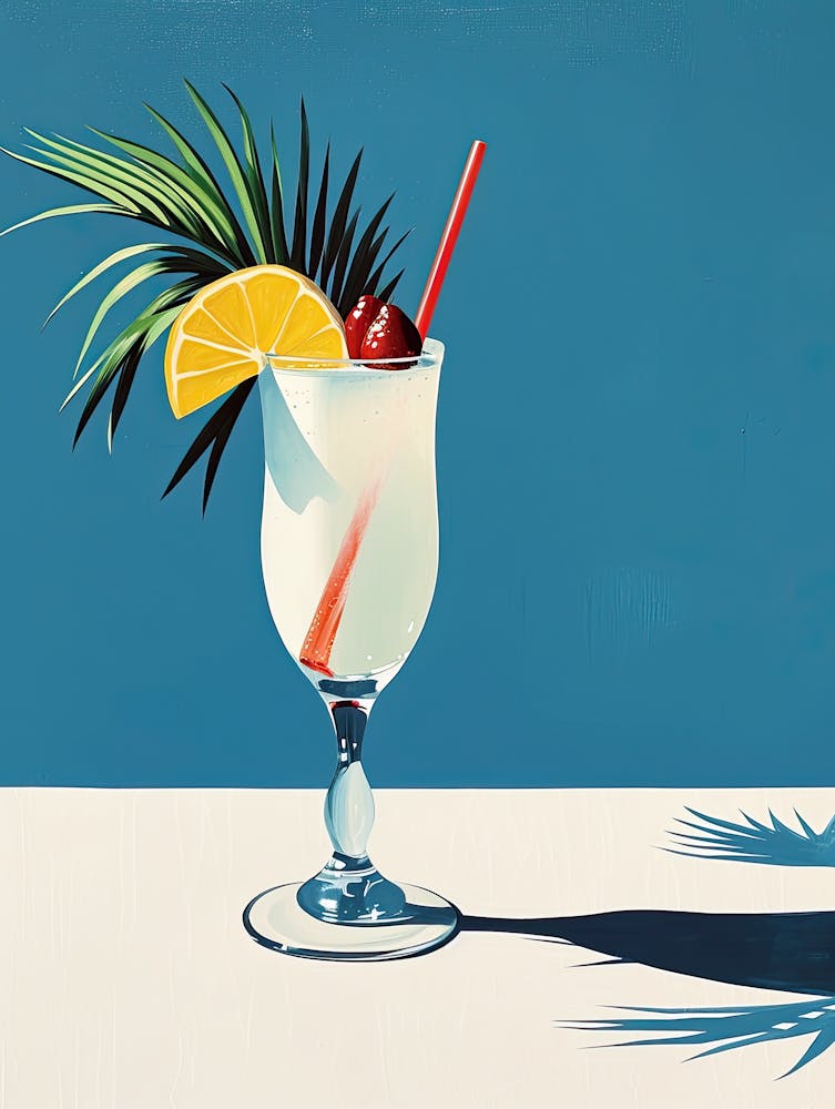 White Tropical Cocktail