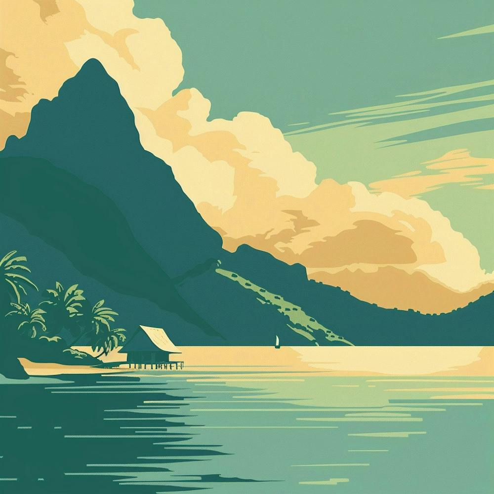 A Tahiti In French Polynesia Vector Design Illus 1720357339 2