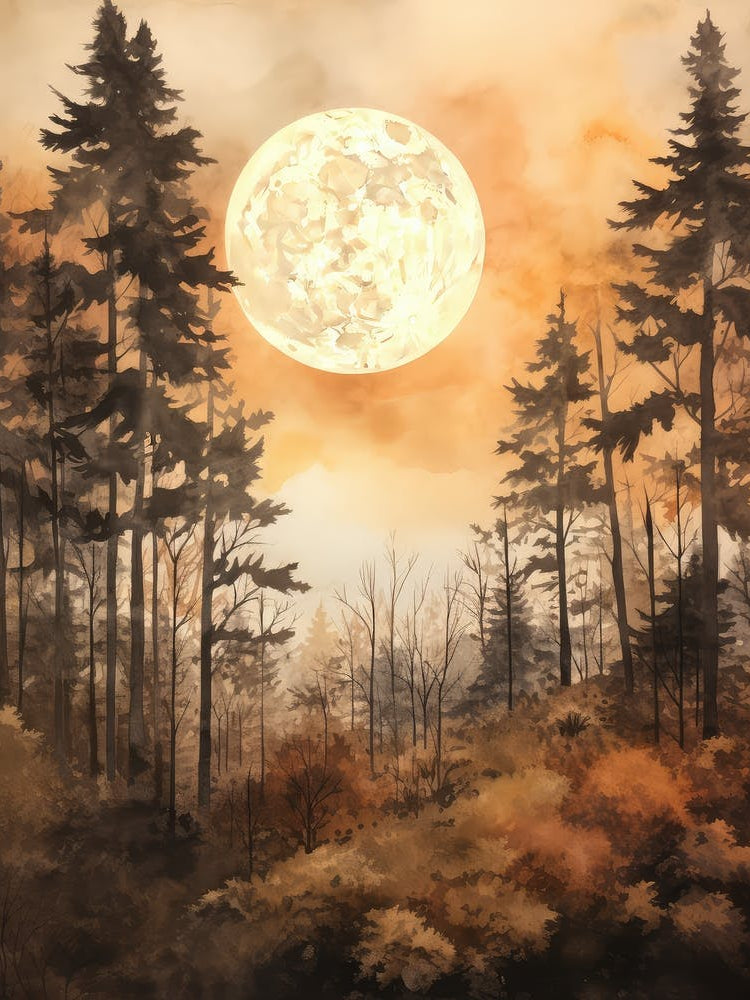 Full Moon In The Forest