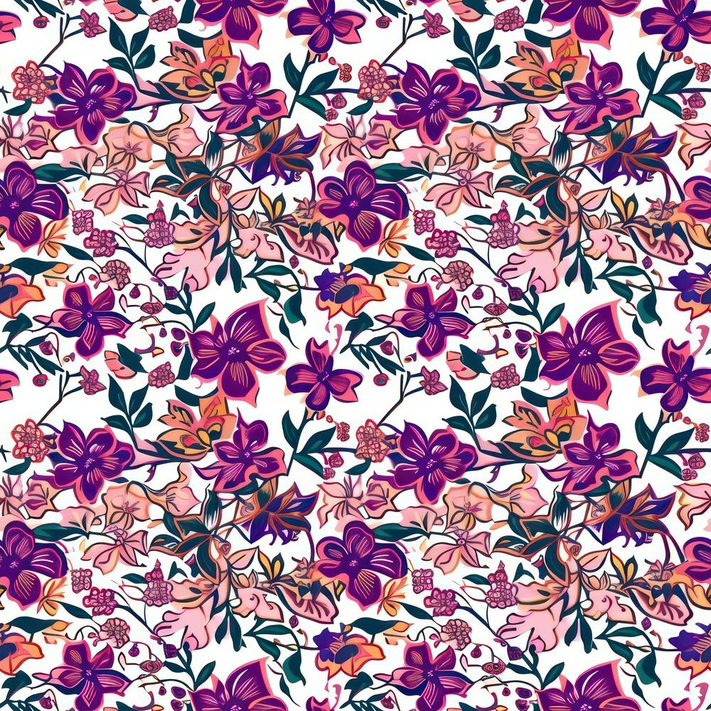 Bloom Burst London Fabrics Floral Pattern 1