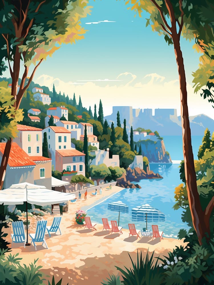 Budva Montenegro 3 Illustration