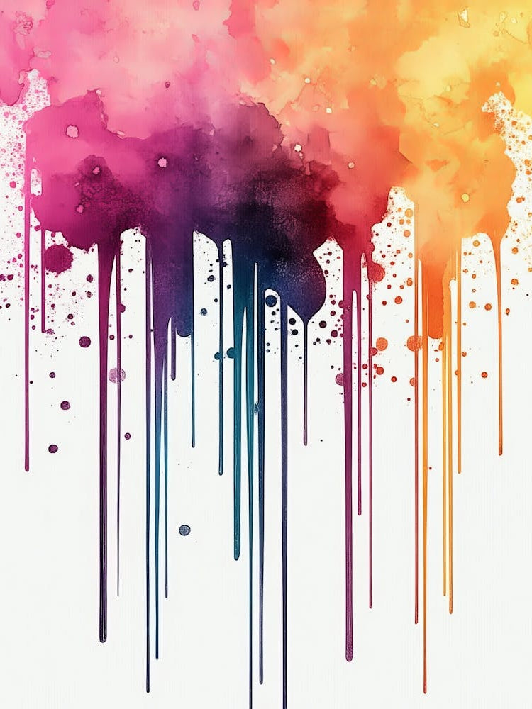 Watercolor Splatter Painting