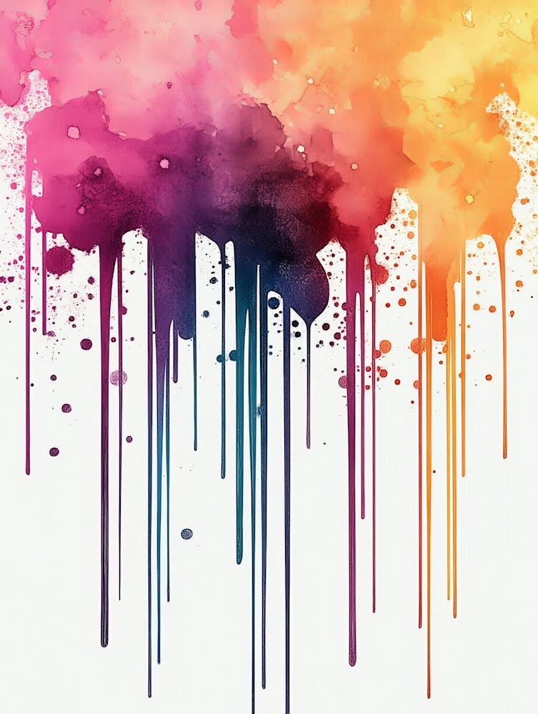 Watercolor Splatter Painting