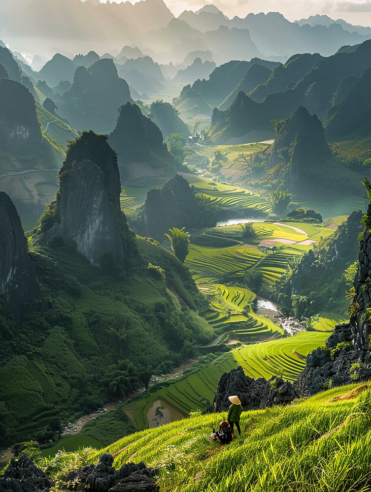 Rice Fields In Vietnam