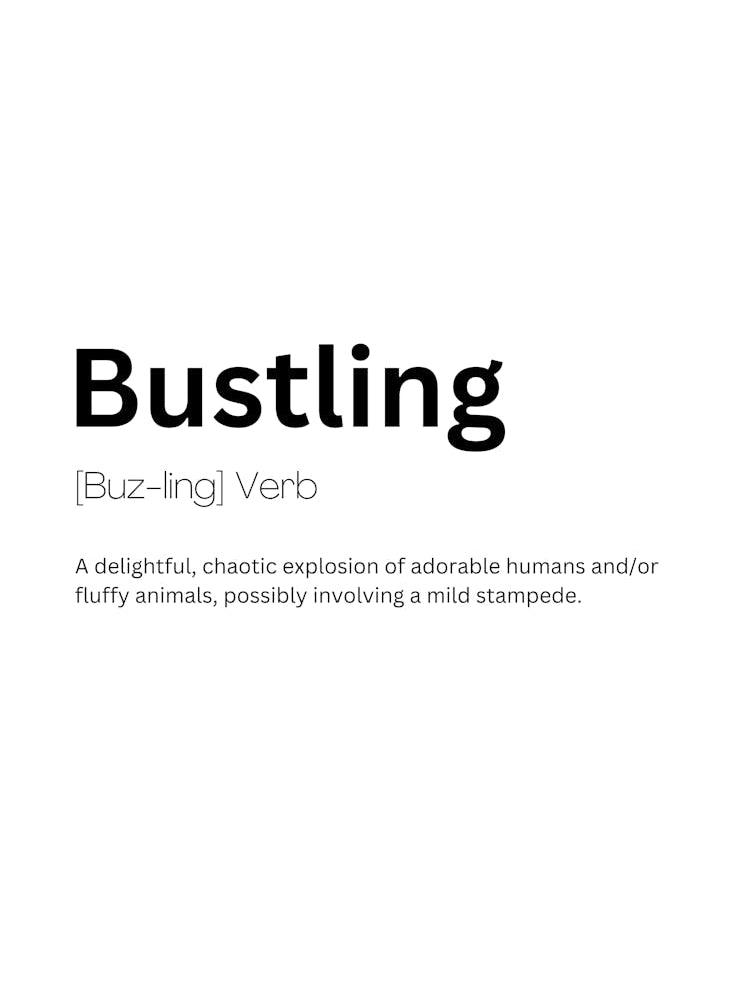 Bustling Definition Meaning