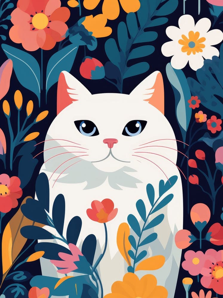 Floral Cat