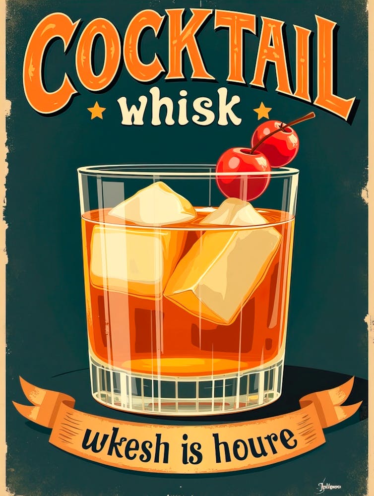 Cocktail Vintage Poster