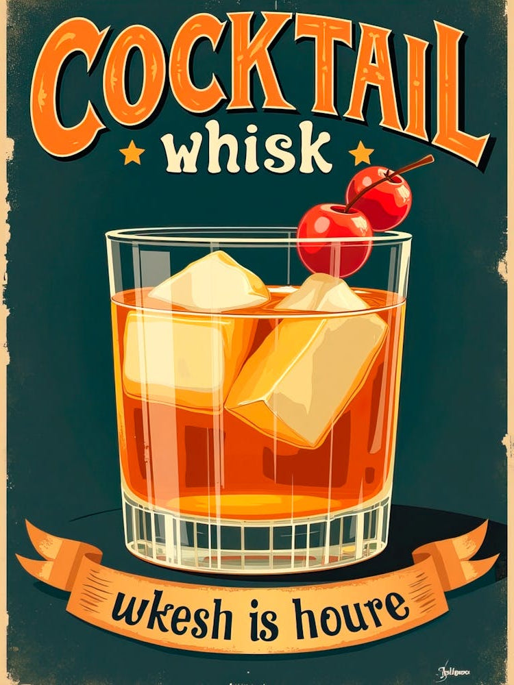 Cocktail Vintage Poster