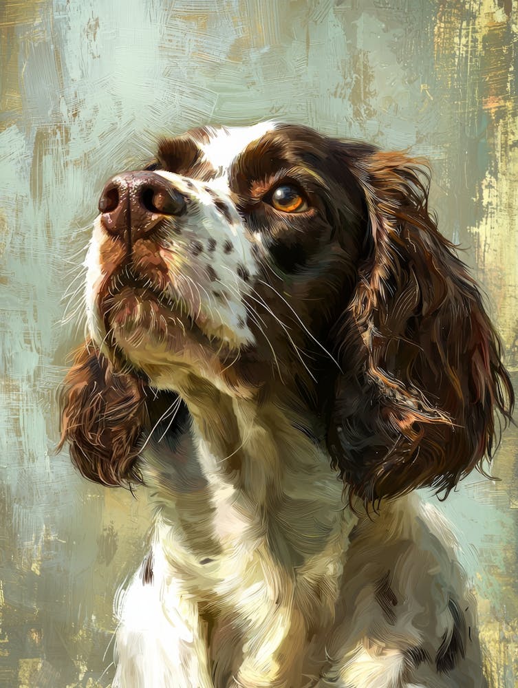 Springer Spaniel.Generated AI. Wall 1