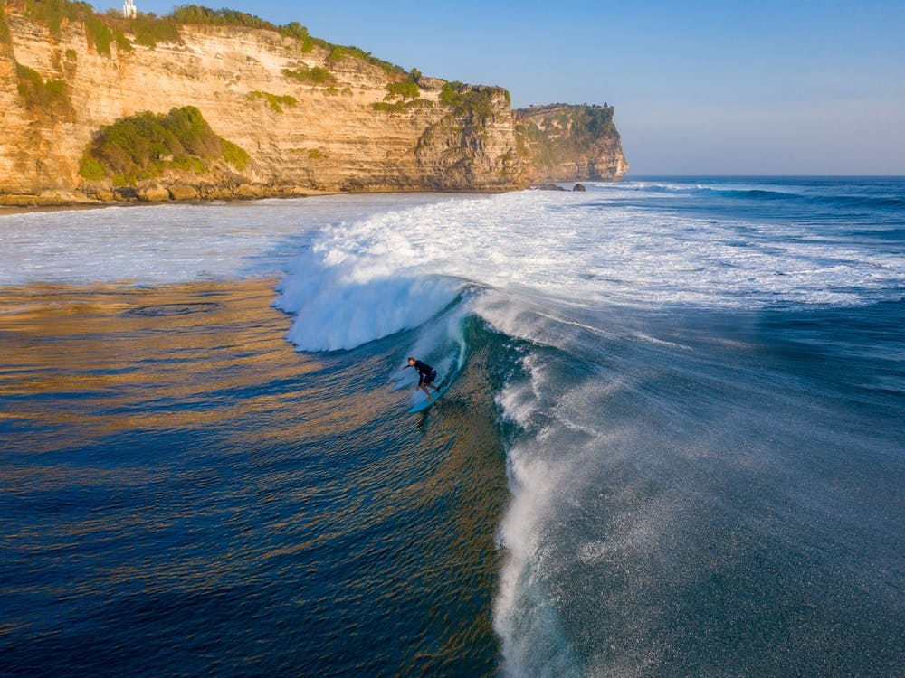 Surfing In Uluwatu
