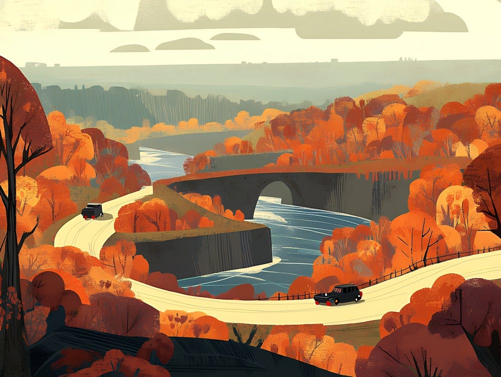 Road In Autumn