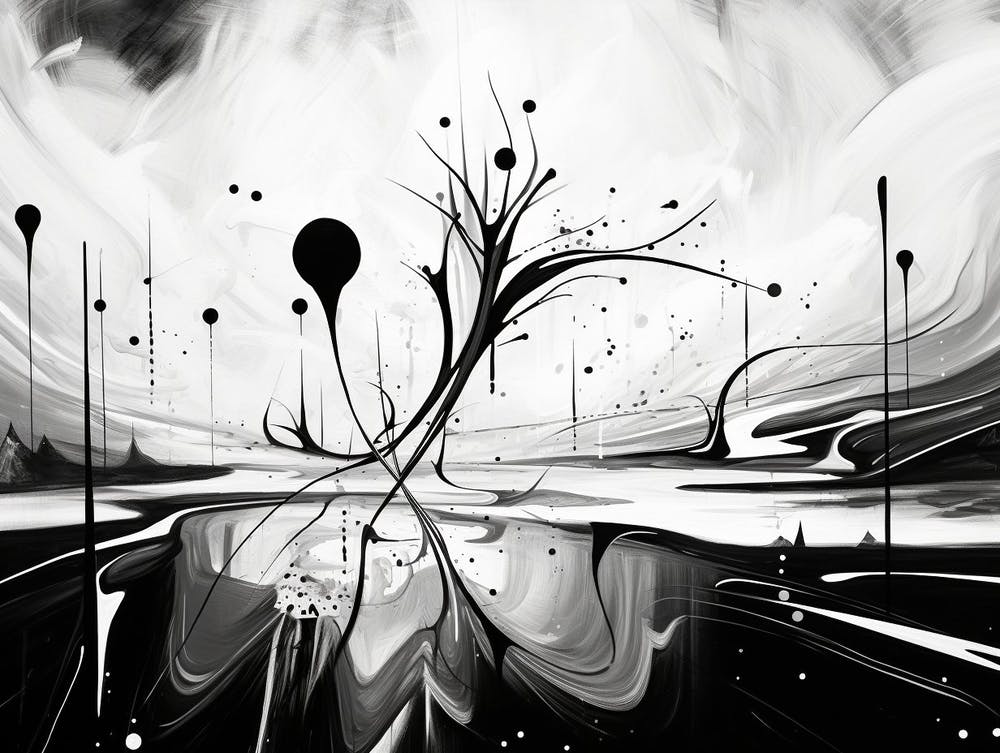Dreams Abstract Black And White 6