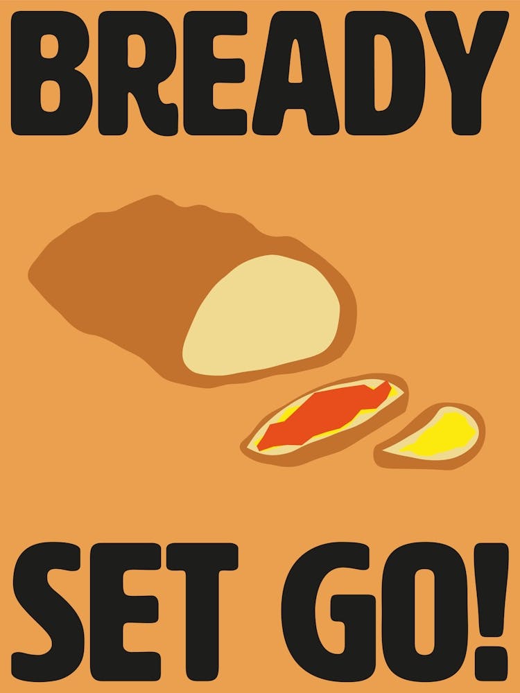 Bready Set Go! Kitchen Wall Art 1