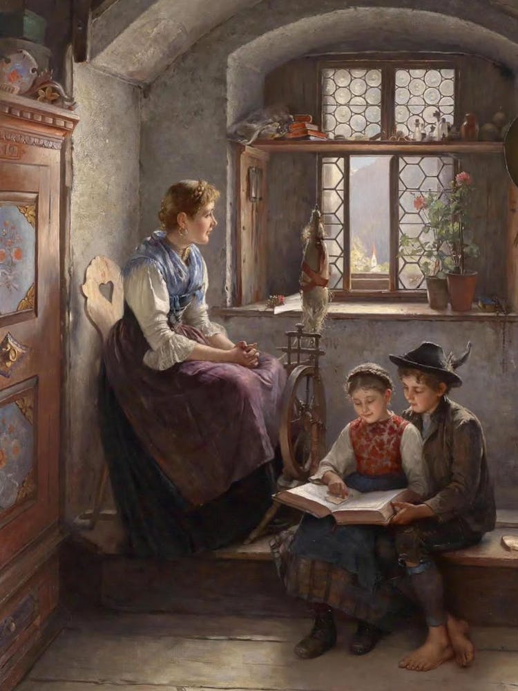 Little Girl Reading