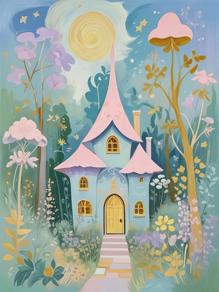Pink Roofed Fairy House