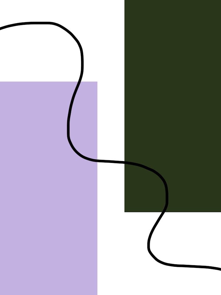 Lilac And Green Rectangles