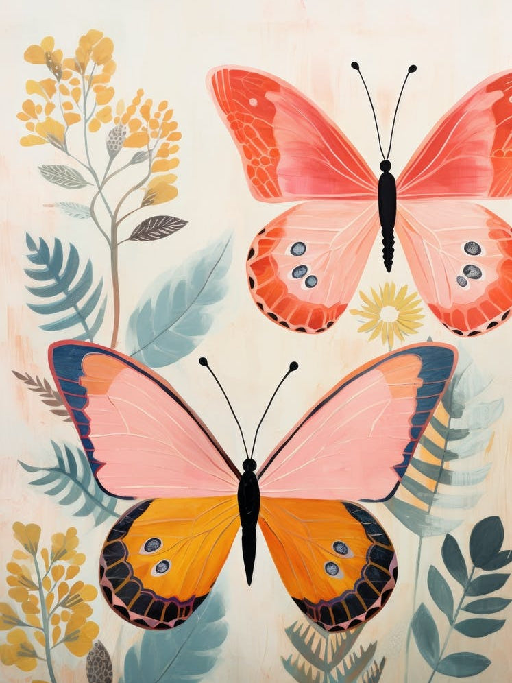 Butterflies In The Garden 1