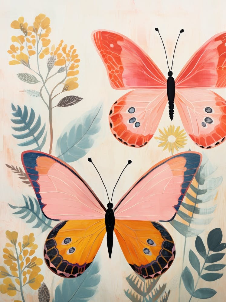 Butterflies In The Garden 1