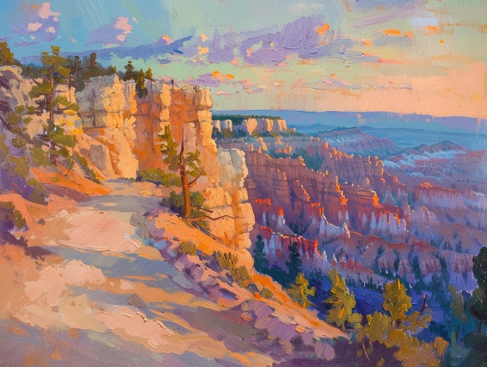 Western Sunset Landscapes Bryce Canyon Utah