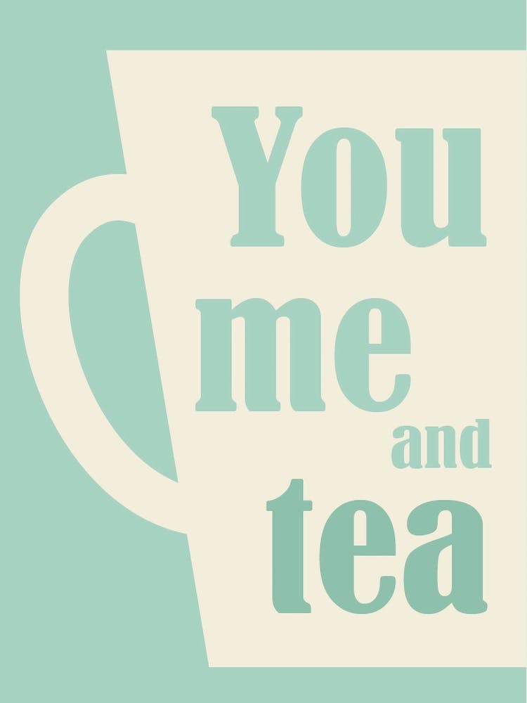 Poster mint You me and tea