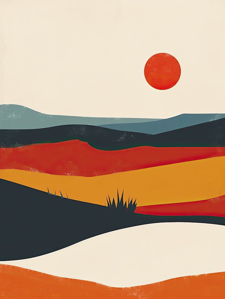 Sunset In The Desert 1