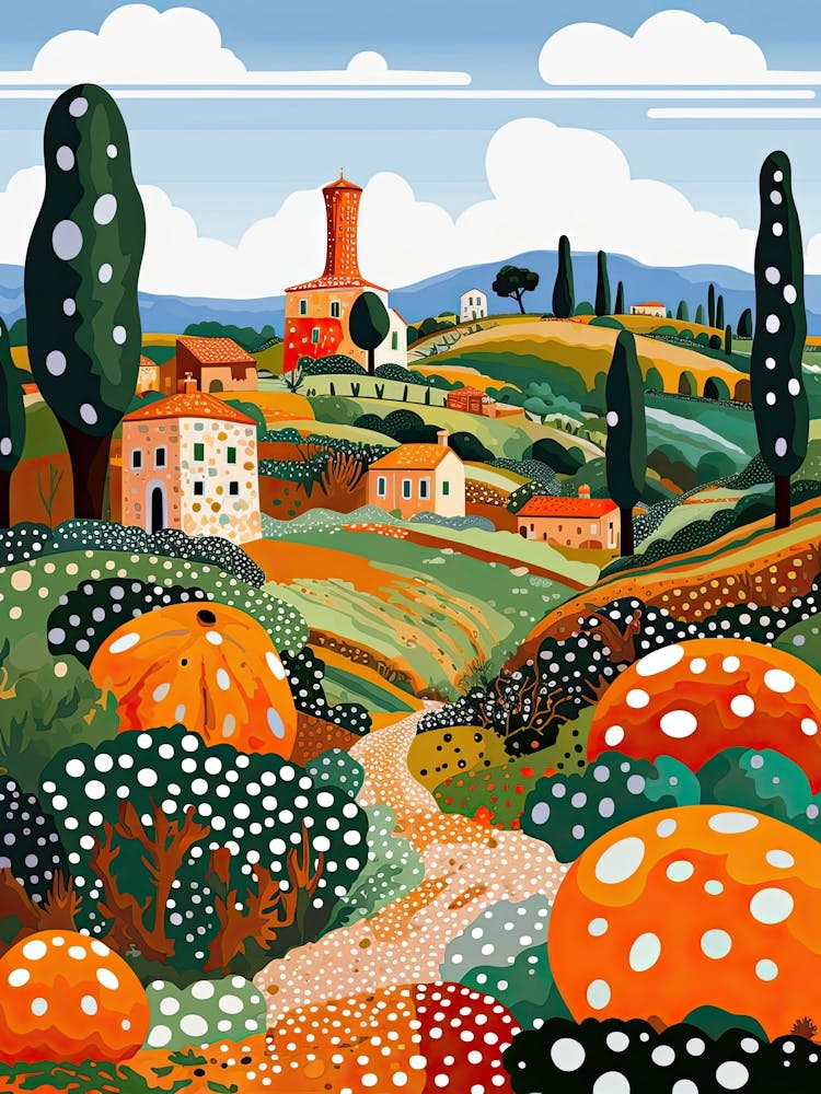 Agrigento, Italy, Illustration In The Style Of Pop Art 3