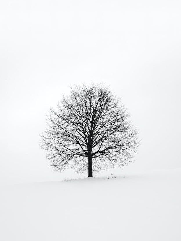 Minimalist Tree And Snow