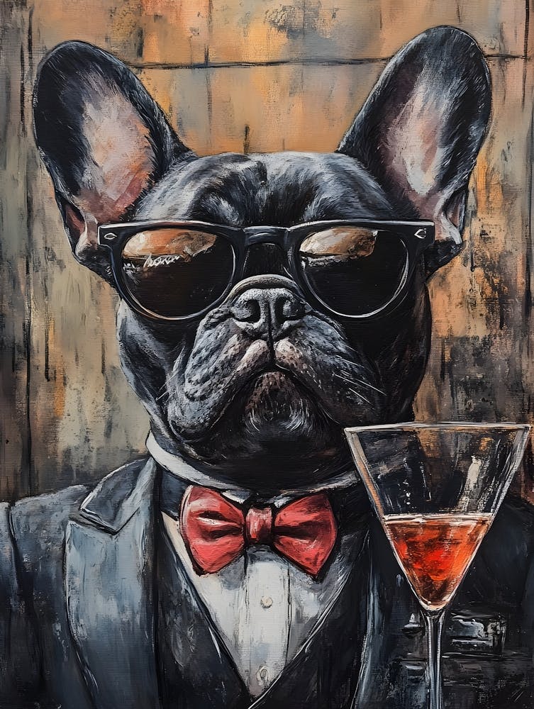 Whimsical Frenchies At The Bar 10