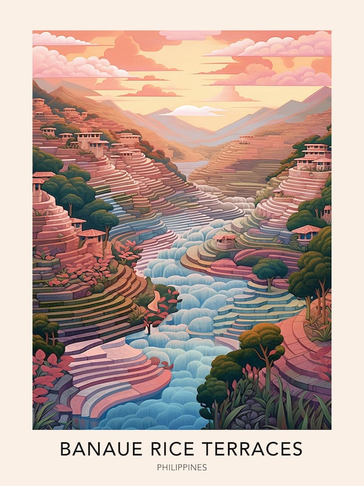 Banaue Rice Terraces Philippines 2 Travel Poster