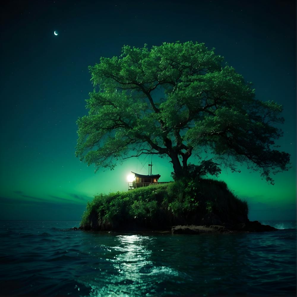 Lone Tree On The Island