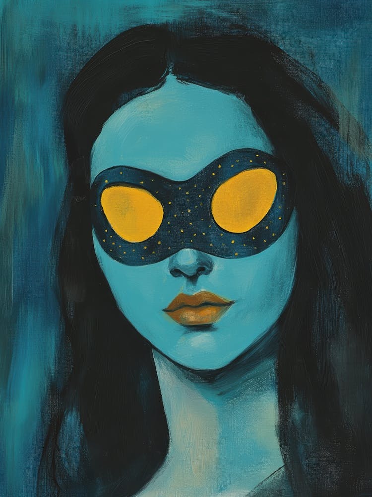 Blue And Yellow Mask