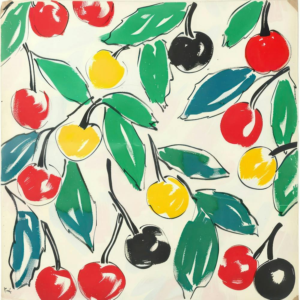 Cherry Painting Matisse Style 9