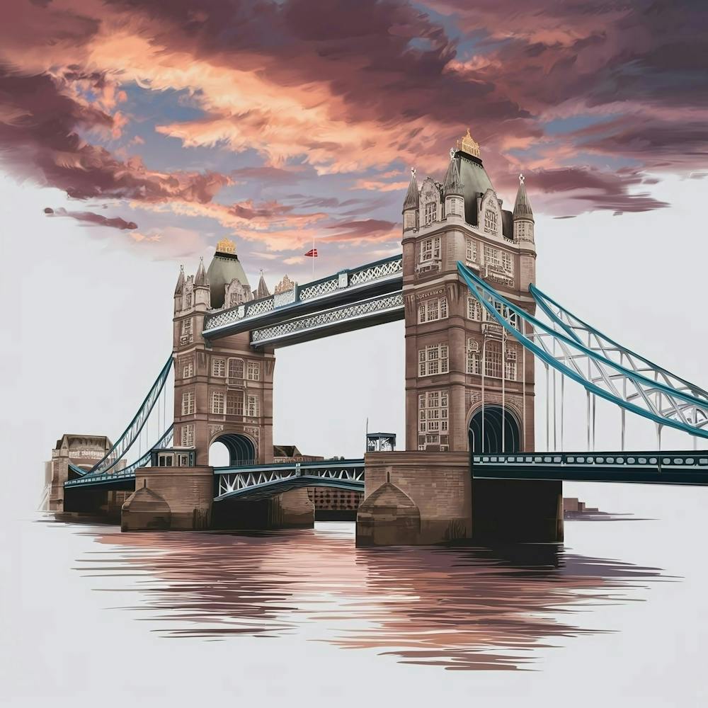 Tower Bridge At Sunset